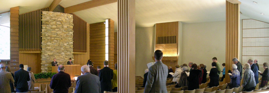Swipe for more photos image of interior main hall with congregation